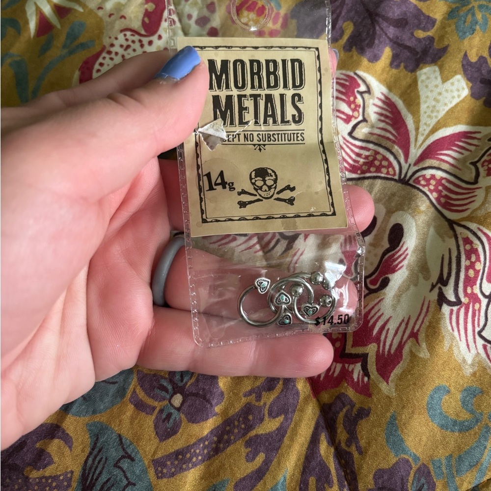 Morbid Metals Silver Hoop Ring